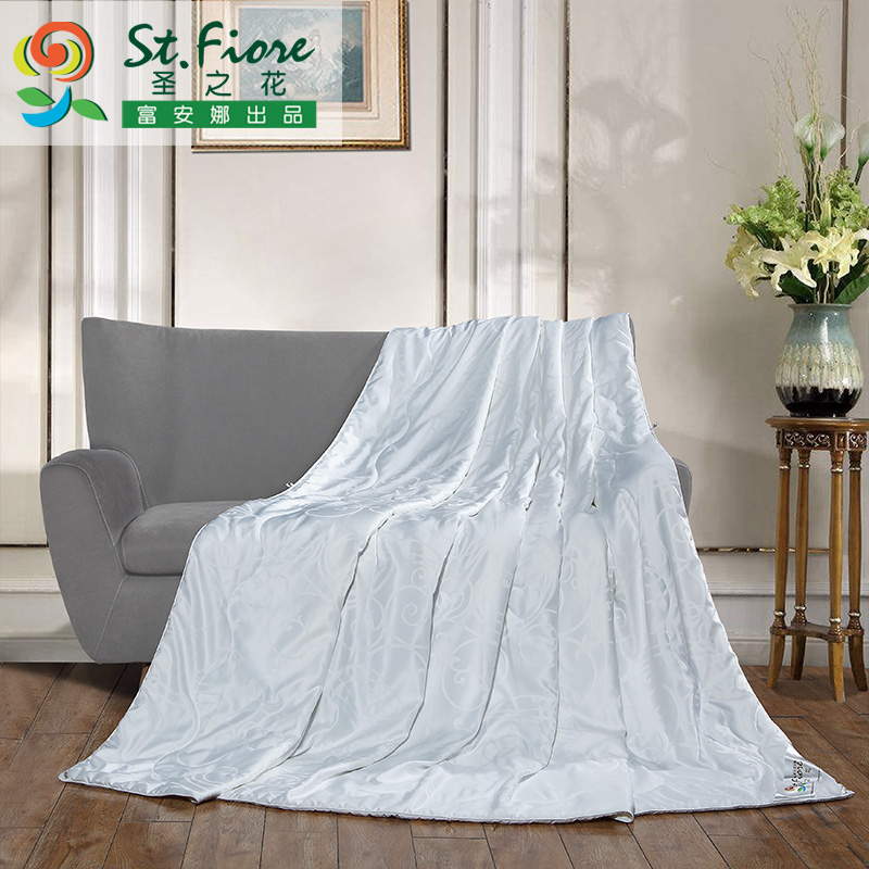 (Exclusive price for members) Fuanna Shengzhihua single and double 100 mulberry silk summer quilt air-conditioning quilt core 1 5M bed