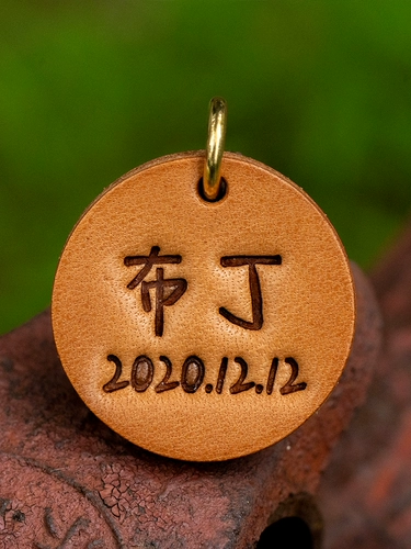 Бренд Pet Cat Brand Leather Relief Identity Brand Dog Devene