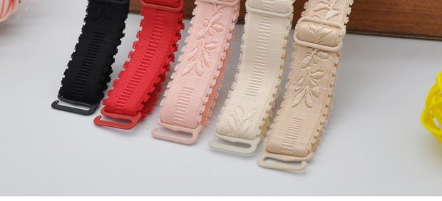 Jacquard dây đeo vai điều chỉnh dây đeo vai trượt dây đeo vai ren đàn hồi đồ lót đàn hồi ban nhạc bra bra dây áo lót trong suốt bản to