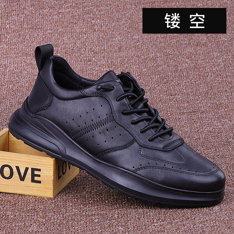 Foreign trade original single men's shoes hollow summer tide shoes 2022 new all-match men's sports shoes casual leather shoes men's genuine leather