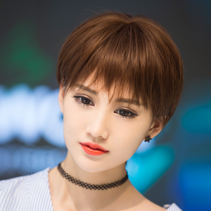 Female Short Hair Wig Repair Face Fluffy Natural And Realistic Fashion