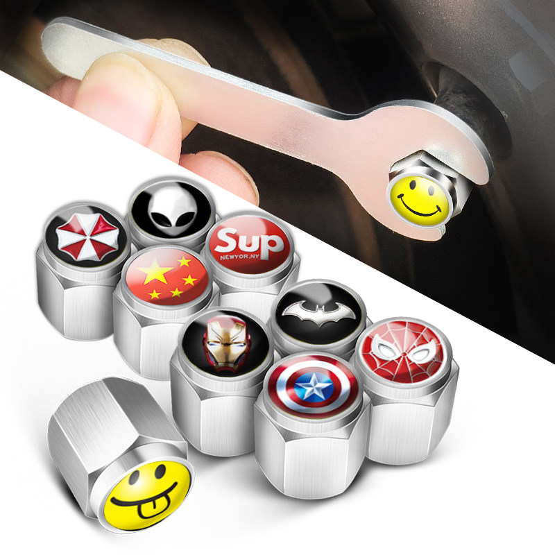 Car tire valve cap electric vehicle valve core mouth anti-theft cover valve cap tire for Mercedes BMW