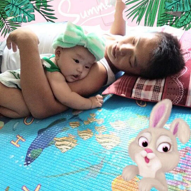 Lay the special mat for sleeping on the ground and sleep directly on the ground artifact folding foam moisture-proof 5 1.5 meters mattress 1.2 meters