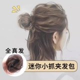 Маленькая заколка для волос изготовленная из настоящих волос, заколка-крабик, парик, придает объем