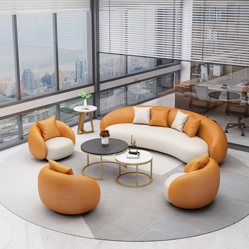 Office Guest Sofa Tea Table Combo Hotel Lobby Group Hospitality Company Reception Lounge Beauty Salon