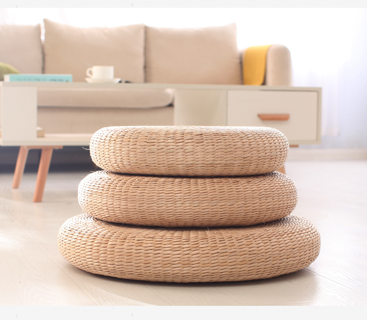 Trà đạo rơm chiếu mat thiền thờ phật pad dày thiền đệm sàn đệm mây đệm Pu Tum - Ghế đệm / đệm Sofa dem ghe