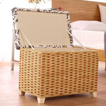 Foyer shoe stool can sit on peoples feet sofa stool straw storage storage shoe change sofa stool childrens toy box