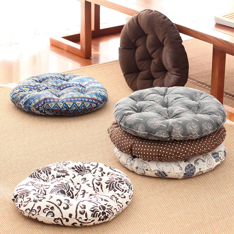 Round cushion mat computer cushion office cotton chair mat table chair chair four seasons thicked breathable household