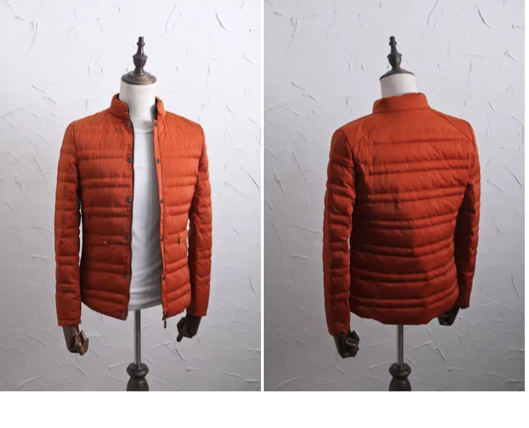 Đặc biệt! Nhẹ mùa thu và mùa đông mới cho nam bộ đồ cotton nhẹ ấm áo khoác nam có mũ