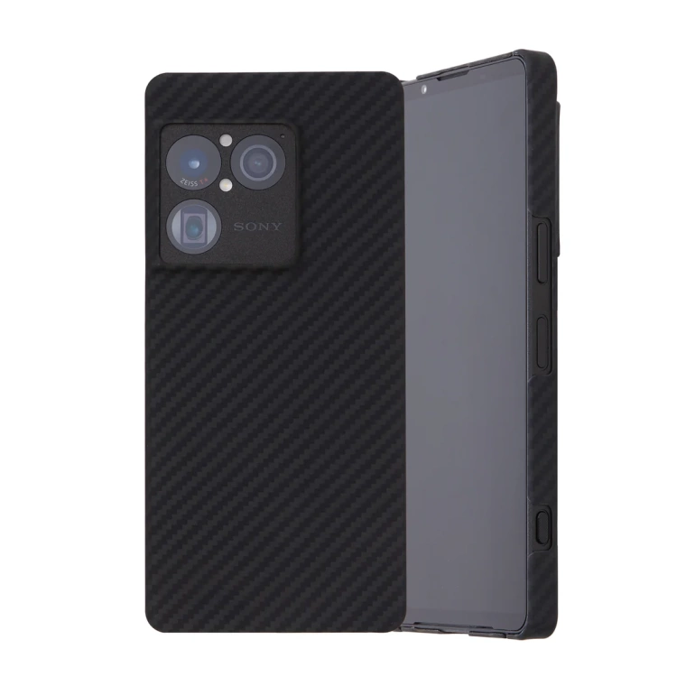Deff Officially Certified Aramid Fiber Kevlar Weave Black Velvet Carbon Fiber Sony Xperia Phone Case