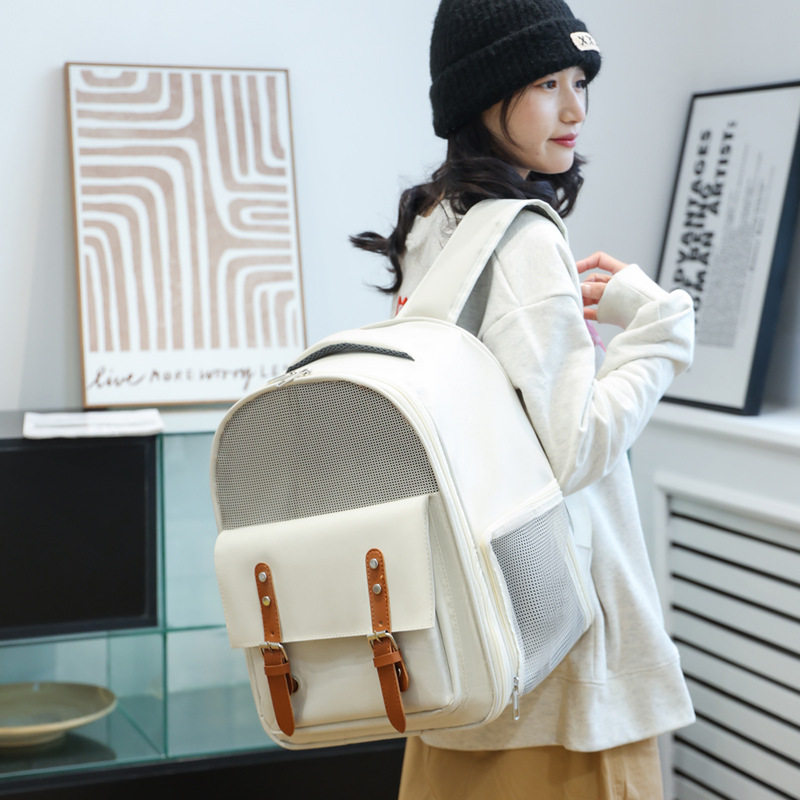 Cat Bag Out portable pet Supplies Rabbit Rabbit Backpack Pooch Kitty double shoulder bag rabbit with packing cat's - Taobao