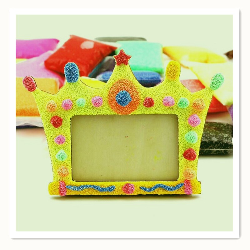 Khung vương miện lớn khung ảnh 4 inch 5 inch 6 inch 7 inch khung ảnh bông tuyết gỗ phôi trắng khuôn trẻ em Hướng dẫn sử dụng DIY - Tự làm khuôn nướng khuôn bánh kẹp