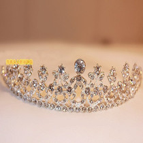 Korean bridal jewelry tiara crown rhinestones wedding dress accessories wedding jewelry childrens crown