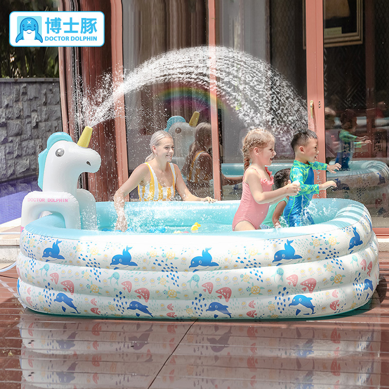 Doctoral Dolphin Inflatable Swimming Pool Home Children's Baby Thickened Pool Indoor swimming pool bathing tub-Taobao