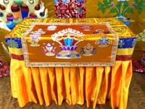  Tibetan fabric Buddha hall supplies can be used as background decoration dharma mats for tablecloths Manibao auspicious eight treasures pattern