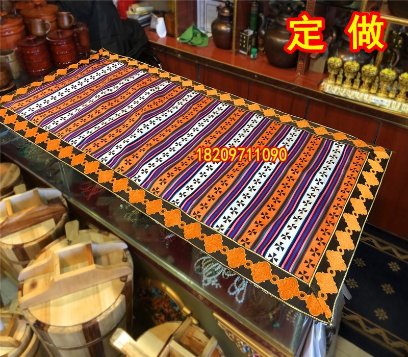 Tibetan ethnic style tablecloth customization Vintage dining table coffee tablecloth Buddhist hall decoration for tablecloth Buddhist tablecloth cross