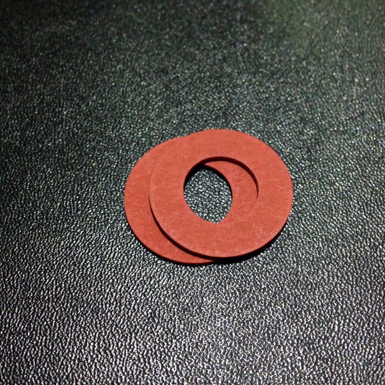 LED Light Insulation Gasket Red Steel Paper Flat Pad Round Spacer Heat Resistant Red Paper Cushion Screw Mesons M8 * 16 12-Taobao