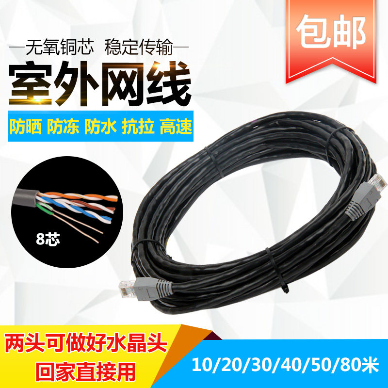Outdoor Copper Network Route Computer Broadband 10 m 10 m 20 m 30 m 30 m 40 m 50 m 80 m Outdoor Monitoring Line