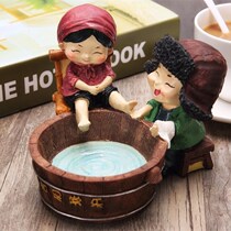 Creative personality cute European cartoon ashtray KTV Internet cafe living room office internet bar decoration ashtray