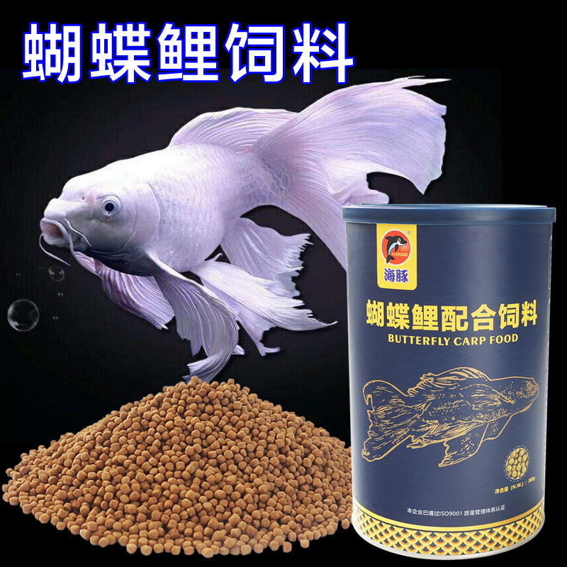 Dolphin butterfly carp special feed Platinum dragon and Phoenix butterfly Koi fish food small particles Ornamental fish food body whitening