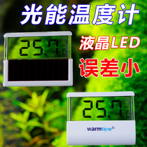 Fish tank aquarium light energy liquid crystal display electronic thermometer with induction probe outside cylinder electronic thermometer