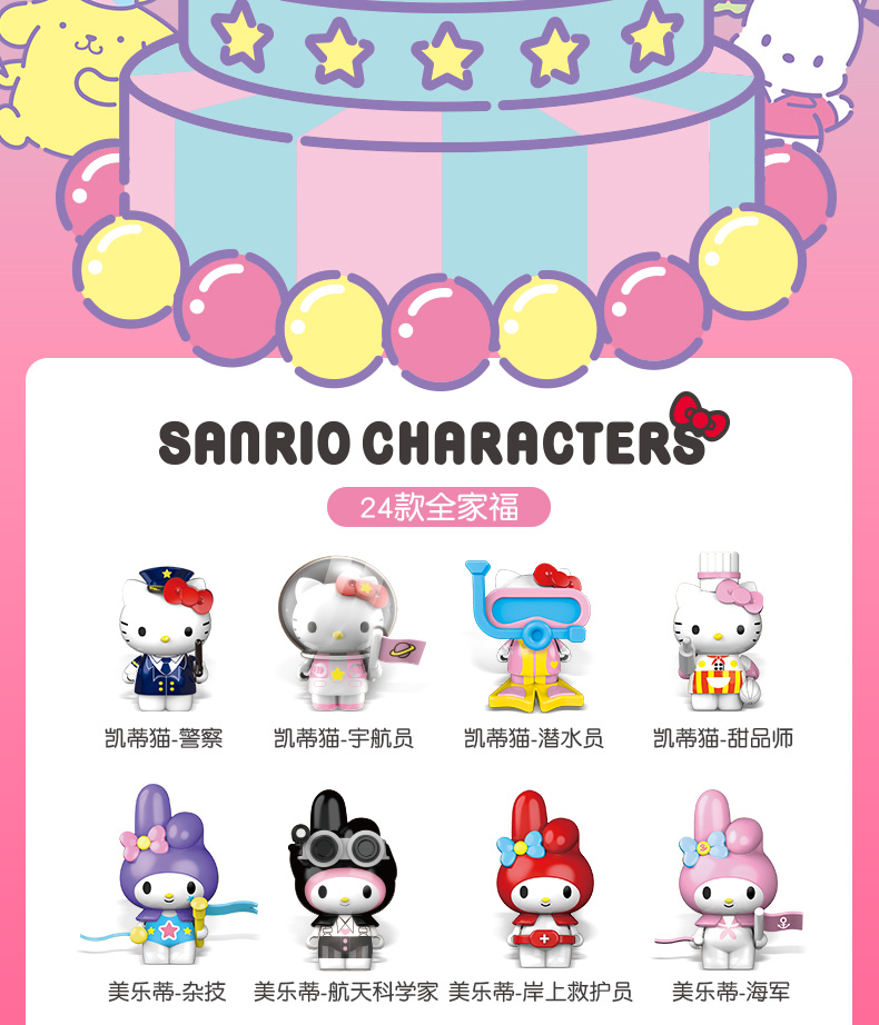 HelloKitty凯蒂猫盲盒 45周年纪念版手办 单只 图2