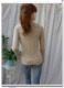 Spring pullover ແບບຄໍຮອບຕ່ໍາ beaded slim wool ແຂນຍາວ sweater sweater commuting retro ຊົນເຜົ່າແສງສະຫວ່າງ khaki