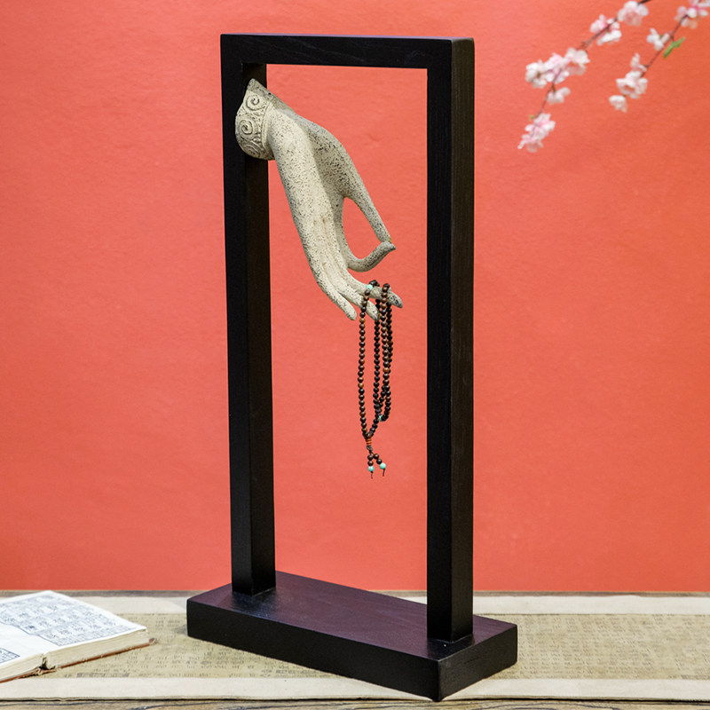 Chinese antique craft gifts decoration hotel club tea house decoration bergamot fiber porch creative decoration Chinese decoration materials