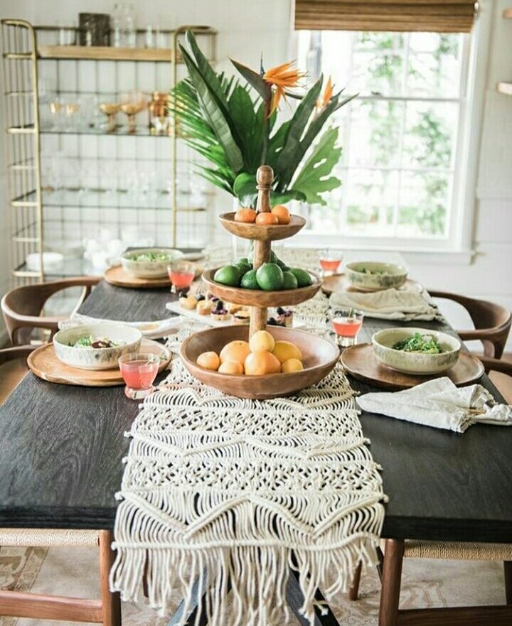 Hang on hand for Bohemian artisanal custom table Flag Nordic Wind wedding table accessories