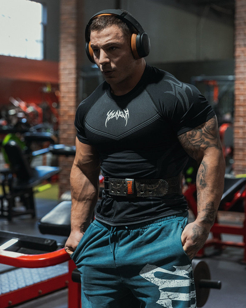 Brother, спортивная быстросохнущая дышащая эластичная футболка с коротким рукавом, в американском стиле, в обтяжку 