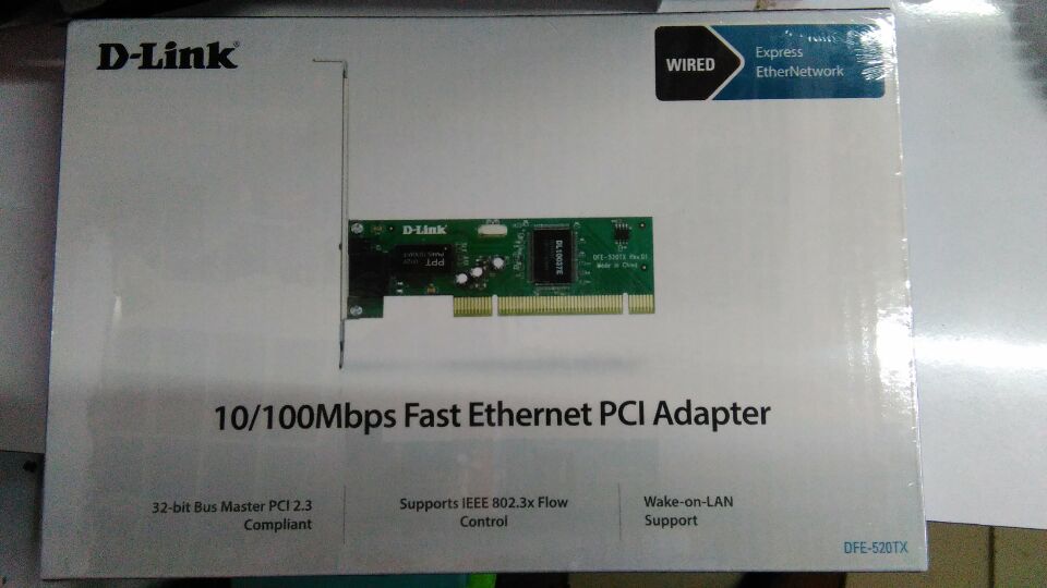 D-LINK DFE-520TX 100M PCI Desktop network card dlink Wired network card DFE-530TX Alternative