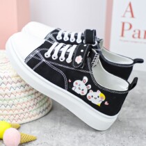 Babu Bean Spring Autumn Low Helps Sailor Cloth Shoes Women 2021 Spring Summer New Cartoon CUHK Childrens Board Shoes Breathable Student Children