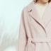 Navitas 2018 mùa đông thời trang đồ ngủ nữ kiểu áo khoác lông cho phụ nữ áo len dài giữa - Trung bình và dài Coat