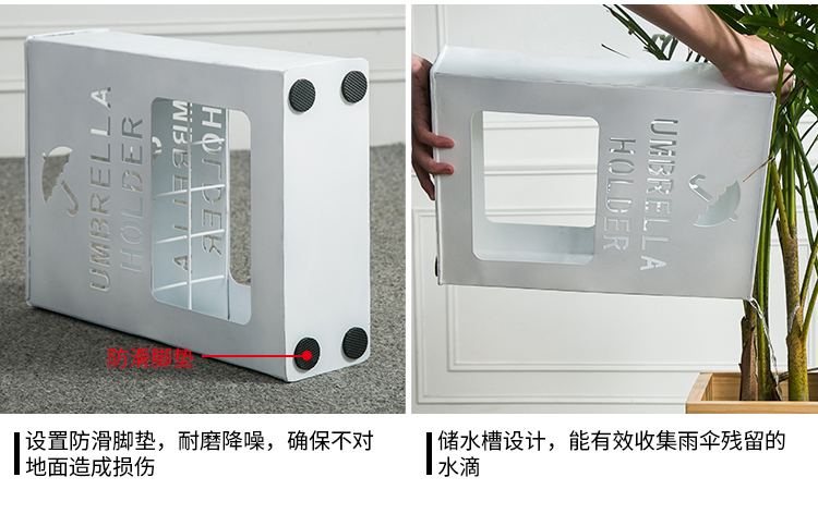Khách sạn ngân hàng sảnh lưu trữ ô giá sắt rèn ô dù xô hộ gia đình đứng đơn giản sáng tạo ô lưu trữ xô - Kệ kệ để bàn làm việc