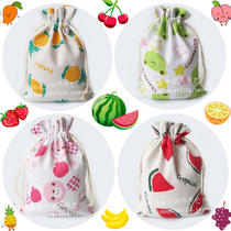 Summer handmade original cool summer series cute fruit cartoon gift bag mosquito repellent spices empty cloth bag