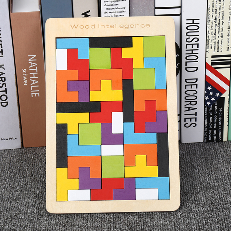 Russian cube wooden puzzle puzzle children early teach wooden toys tabletop game wooden toys