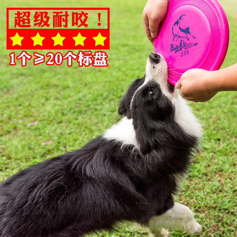 Flying Disc Dog 5 Stars Super Resistant To Bite Professional Dog Flying Saucer Side Shepherd Dog Golden Hair Training Tug-of-war Pet Toy-Taobao