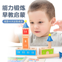 Childrens educational toys for boys to assemble and develop brains and girls to assemble and insert multifunctional baby building blocks board games