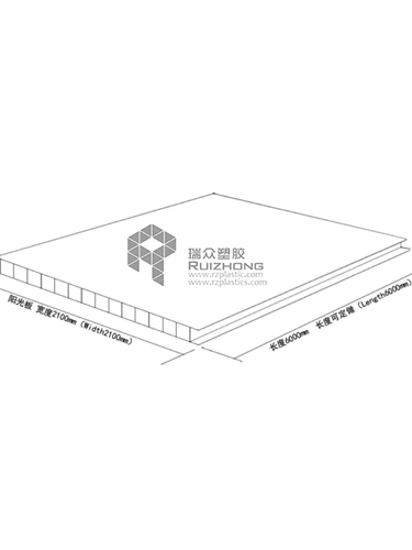 瑞众 Бренд ПК Солнечная пластинка Поликарбонат Китай пустой доска тепличная на открытом воздухе на протяжении всей жизни на протяжении всей жизни