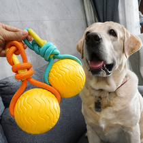 Pet Toys Bite puppies Grinding Interaction Bite Rope Bites Gum Ball Gold Mullado Mid large canine rope knot Ball