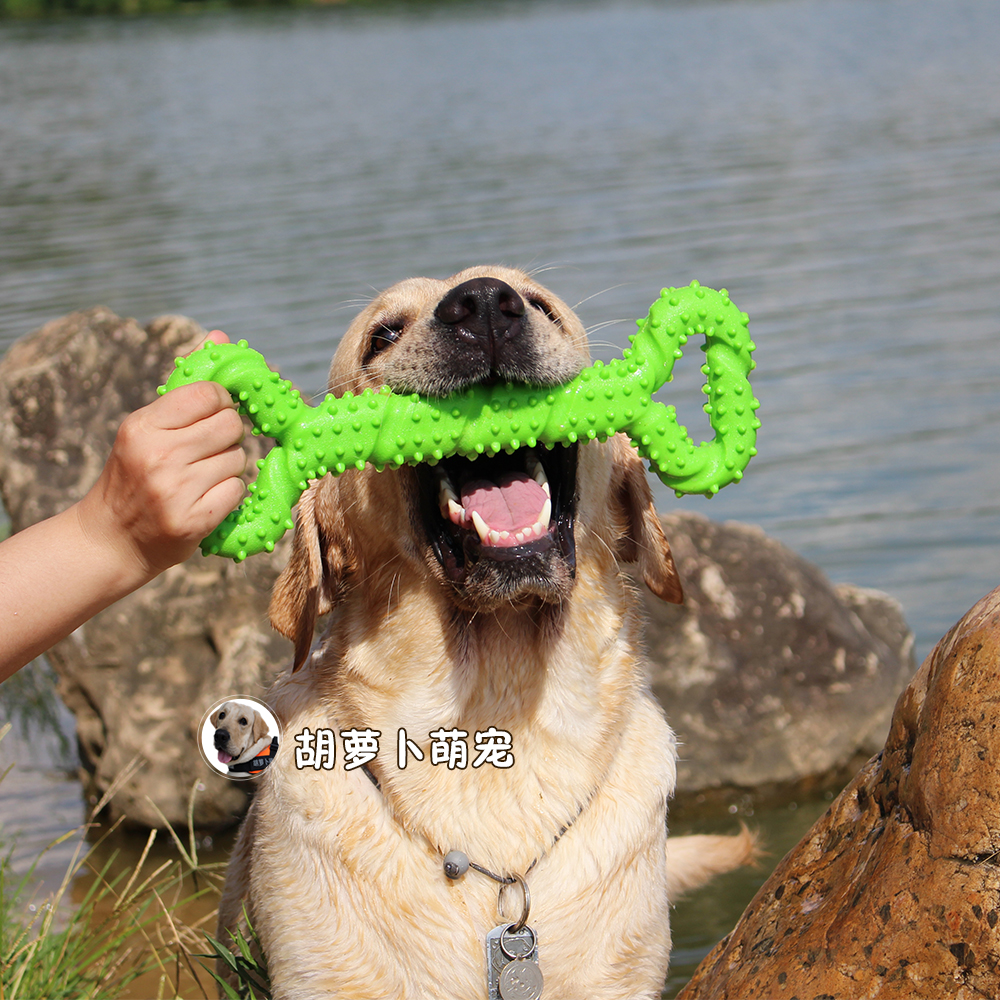 Large size solid big dog toy bite-resistant interactive puzzle Labrador golden retriever medium and large dog tooth cleaning and grinding stick