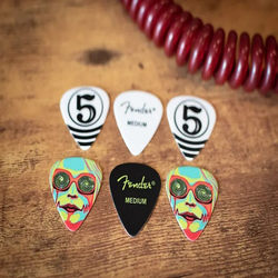 X 정가는 12% 할인입니다. Fender JOHN 5 351 유형 CELLULOID PICKS 추천 198 0351