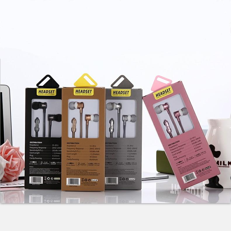 Mobile phone headphones in the ear heavy bass earplug boys girls Vivo oppo ipad Huawei General Bring wheat