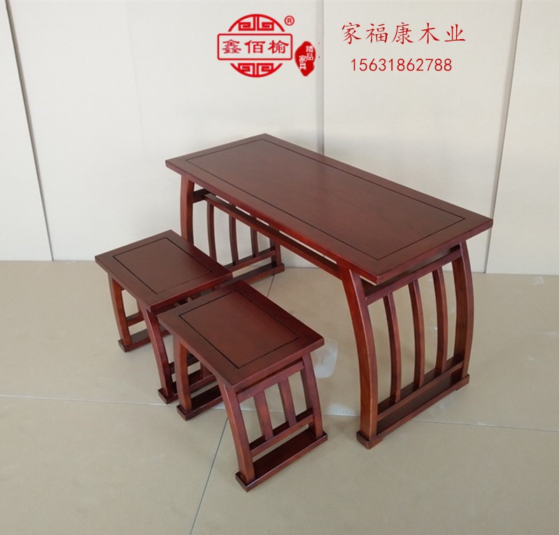 Customize country school table students class table and chairs solid wood table calligraphy and calligraphy table calligraphy table training strip table desk solid wood