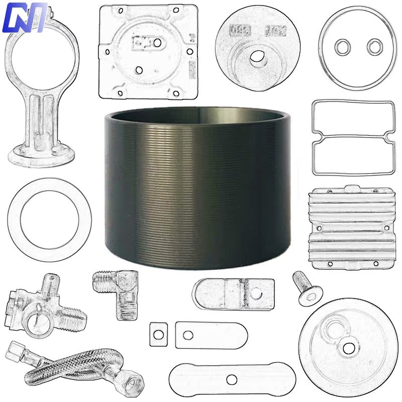 Oil-free quiet air pump air compressor accessories large all-cylinder head vacuum dishwasher electric air compressor