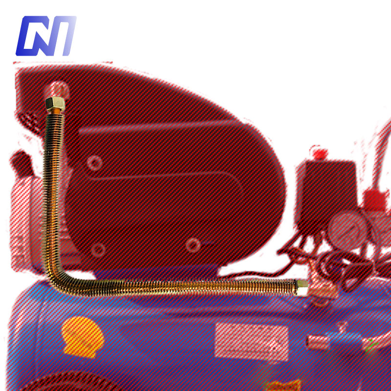 Air compressor inlet cylinder head Elbow connecting tube Air pump accessories Old-fashioned mini-type indenter head double cylinder aluminum tube