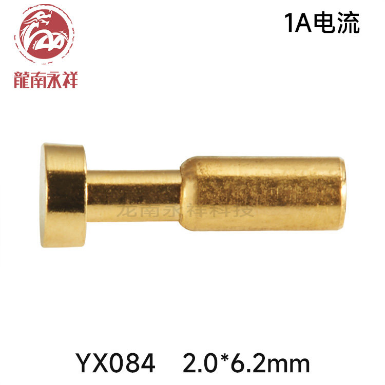 pogopin probe telescopic spring thimble copper small black clamp charging small black clamp gold plated without oxidation manufacturer YX084