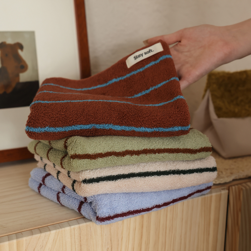 Striped Face Towel, Pure Cotton, 100% Cotton, Absorbent, Lint-Free, Adult Household Face Towel, Soft Bath Towel for Women Striped Face Towel, Pure Cotton, 100% Cotton, Absorbent, Lint-Free, Adult Household Face Towel, Soft Bath Towel for Women