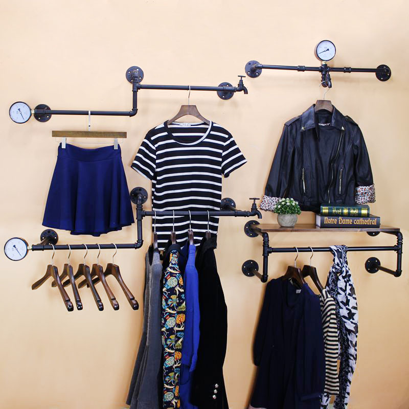 Clothing Shop Furnishing Props Shop Window Display Caprantique Hanger Baking Varnish Upper Wall Tap Water Mains Positive Hanging Side Hanging