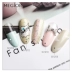 US 2019 Nail Nail Keo Cửa hàng Nail màu mới với Macarons Barbie Keo Màu xanh trần truồng Nail màu vàng - Sơn móng tay / Móng tay và móng chân